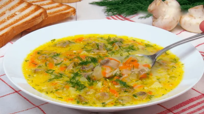 Очень вкусный Грибной суп. Простой рецепт Как приготовить грибной суп из шампиньонов